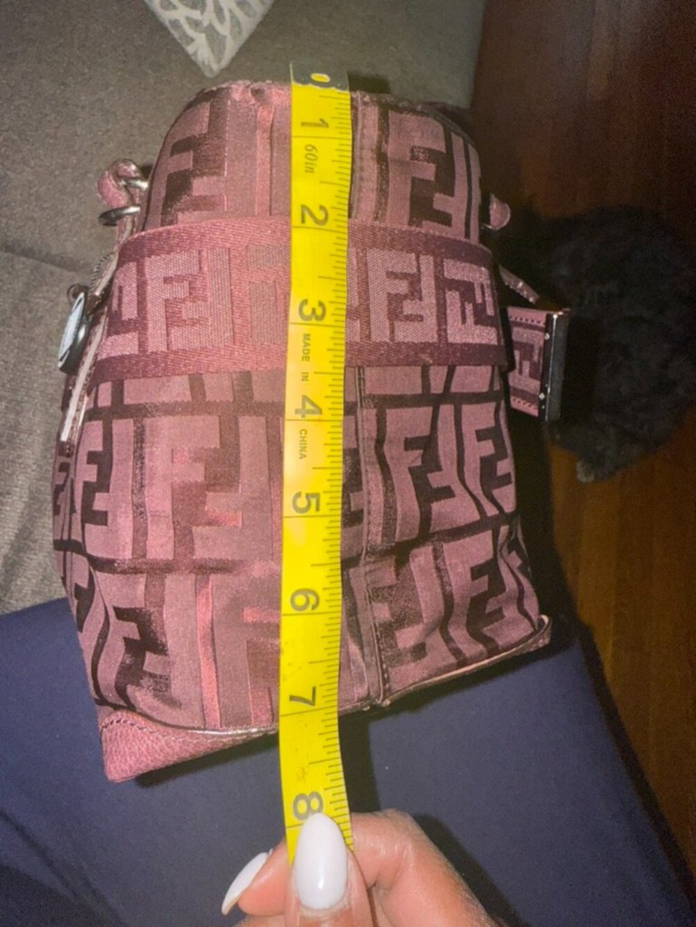 Vintage Fendi Zucca Zip Code Bolsa Belt Nylon Jacquard Zucca FF Monogram Bag - Picture 3 of 16